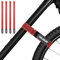 Fahrradträgergurte, 4er-Pack Trilancer Verstellbare Fahrrad-Stabilisator-Gurte, Spanngurte mit Haken und Schlaufe für Auto- und Wandhalterung, für Transport und Aufbewahrung,Rot (65 cm x 3,8 cm)