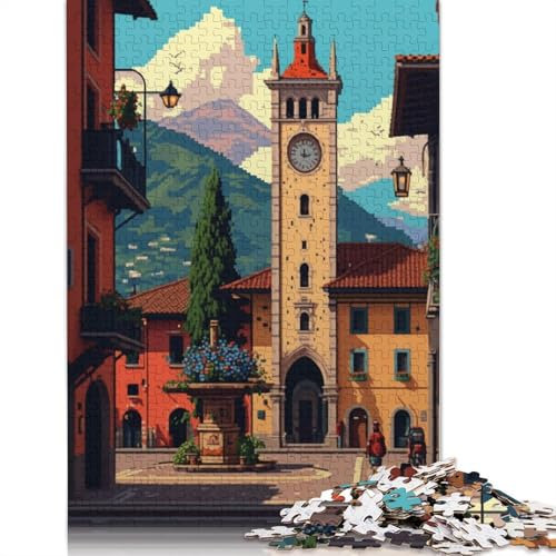 Trento Pixel Art Puzzle, herausfordernd und knifflig, 100% recycelter Karton, Puzzle für Erwachsene und Kinder, 1000 Teile (26 x 38 cm)