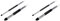 Tuesoa 4 Pièces Ensemble de Stylo Éponge de Mélange de Croquis Stylo D'Essuyage à Double Tête Outil de Pinceau Mélangeur de Détail D'Ombre de Surbrillance
