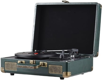 Plattenspieler mit USB BT 5.0 für 33/45/78 U/min Analog-Audioausgabe für Audiophile, Heimnutzung, Musikliebhaber, Vintage-Sound-Enthusiasten