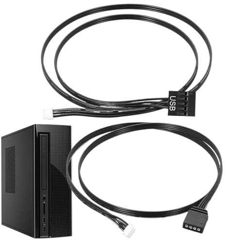 Amesor RGB Kabel | 3-Polig Und 4-Polig Leuchtstreifen Adapter - RGB PC Anschlusskabel Mainboard Zubehör Für Fans Motoren Monitore