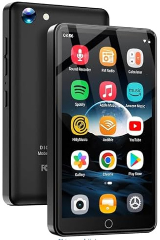 80GB MP3 Player with 13MP Camera, 4.02 Android MP4 Player with WiFi and Bluetooth, Music Player for Kids with Speakers, Music Player with Spotify, YouTube and Play Store, Support Up 512GB