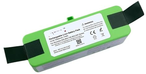 Batterie for robot di pulizia, compatibili con Roomba, 980 981 960 970 895 890 860 695 680 690 675 640, batteria for robot aspirapolvere, 14,8 V 5000 mAh