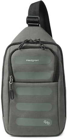 Hedgren SLING Unisex Casual Sling Bag mit RFID – 2 Hauptfächer, 100% recyceltes RPET, wasserabweisend