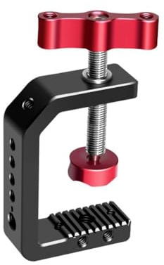 BOFRHME Photography C Clamp Adjustable Aluminum Alloy Clamp for Desktop Mount Holder Camera Hot Shoe for DSLR Camera L
