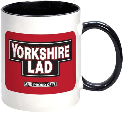 Yorkshire Lad for him Mug - Gift Boxed Football Cup - Present Idea for Fan Supporter Christmas for him