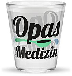Sheepworld Schnapsglas Motiv Opas Medizin
