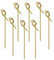 BESTonZON 100 PCS Bamboo Cocktail Picks,9cm Cocktail Sticks Knot Skewers with Twisted Ends, Japaneses Style Bamboo Knotted Skewers Bamboo Toothpicks for Appetizers, Barbecue Snacks Club Sandwiches