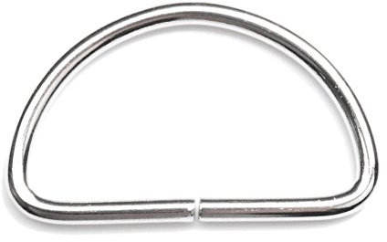 Dee D-Ring Metallschnalle Rucksack Tasche Schuhe Teile Leder Handwerk Gurtband Haustier Halsband Nähzubehör, 50 mm, Silber, 30 Stück, 2(50mm)