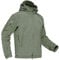 KEFITEVD Herrenjacke Herbst Winter Gefüttert Outdoorjacke Jagdjacke Viele Taschen Army Jacke Herren Softshelljacke Winddicht Fleece Jacke Winterjacke Männer Dunkeloliv L