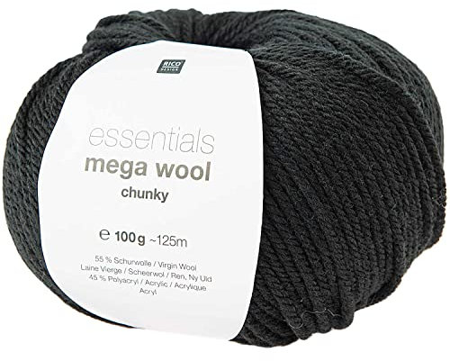 Essentials Mega Wool Chunky Schwarz, 100 g