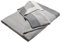 Bio Kuscheldecke für Erwachsene 100% Bio-Baumwolle (kbA) GOTS zertifiziert, Hellgrau Melange, 150 x 200 cm