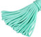 King of Trade Paracord 550 Fallschirmschnur Schnüre Nylonleine 4 mm stark, 5 m lang Farbe Mint grün