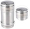 rongweiwang Rotating Lids Design Spice Dispenser Stainless Steel Spice Pepper Salt Jar Multi Shaker Multi Function Cooking BBQ Pepper Salt Jar,L