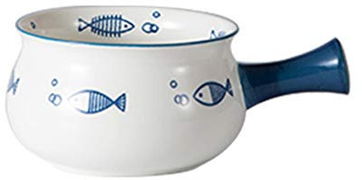 Cabilock Cuencos de Porcelana para Cereales Cuencos de Sopa de Cebolla Francesa con Mango Cuencos de Cerámica para Sopa Cereal Estofado de Carne de Chile