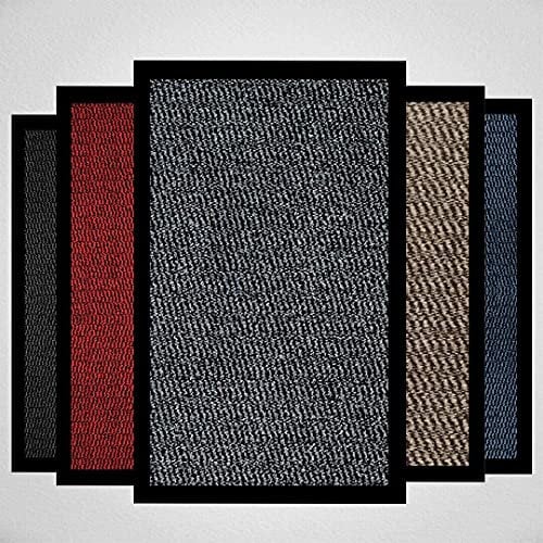 Doormat Dirt Trapper For Indoor & Outdoor Black Grey Washable Barrier Mat Heavy Duty Non - Slip Door Entrance Mat Kitchen Runner Super Absorbent Door Mat Indoor