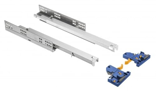 3D Adjustment Soft Close Undermounting Full Extension Drawer Slides Runners (550mm)