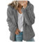 Bluelucon Plüschjacke mit Katzen Musterpullover für Katzeninhaber Coat mit Reißverschluss Sweatshirtmantel Winter Warm Kunstpelzjacke Wintermantel Warm Flauschige Cardigan Jacke