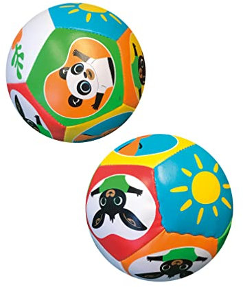 ODS - Bing, Baby Ball Ultra Soft, Palla Morbida 12 cm, Gioco Prima Infanzia, Ecopelle, con Personaggi Bing, Età Consigliata +6 Mesi