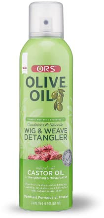 ORS Fix-It Olive Oil Wig for Wigs and Fabrics Detangling Infused with Castor Oil to Strengthen and Hydrate (150ml) Clear