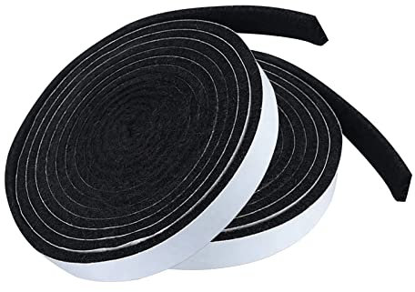 Carkio 2Pack 1/2 x 1/8 10Feet Raucher Dichtung Dichtungen,hohe Hitze Raucher BBQ Dichtung feuerfest Band, Grill Dichtung Dichtungsband für Raucher BBQ Deckel