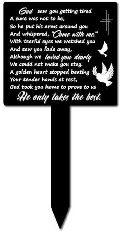 CREATCABIN Pierre Tombale Acrylique Pierre Tombale Étanche Pigeon Motif Rectangle Cimetière Piquets Mémorial Souvenir Plaque Cimetière Décoration Noir pour Animal Compagnie Extérieur Jardin 30x20cm