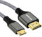 SOEYBAE Mini HDMI auf HDMI Kabel 2M, Nylon Geflechten HDMI auf Mini HDMI Kabel,Unterstützt 4K@60Hz, 3D und ARC, für DSLR Camera,Camcorder,Graphics Video Card,Laptop