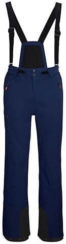 killtec Herren Skihose/Funktionshose mit abnehmbaren Trägern, Kantenschutz und Schneefang KSW 52 MN SKI PNTS, dunkelpetrol, XL, 42006-000