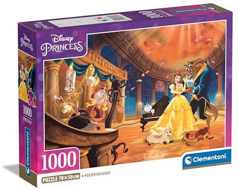 Clementoni Disney Princess Puzzle 1000 Teile Erwachsene - Puzzle Erwachsene in 70 x 50 cm - Puzzle Erwachsene anspruchsvoll von Clementoni 39854