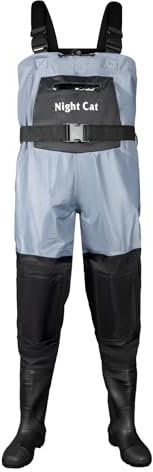 Night Cat Waders Scafandro da Pesca: Trampolieri Stivali da Pesca per Uomo Donna Impermeabili