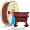 YOUSU PLA Filament 1.75mm, Holz Nussbaum 3D Drucker Filament mit 20% Holzpulver+80% PLA+, Zweifarbiges Braunes Holz Filament 1 kg (2,2 lbs) Spule
