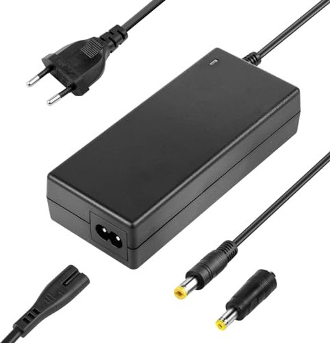 ARyee Hoverboard Ladekabel, 42V 2A E Scooter Ladegerät für 36V Lithium Akku, für Elektroroller E-Bike Rollstuhl Motorrad, mit 2 Steckern, DC 5.5x2.1mm und 5.5x2.5mm