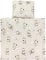 TupTam Unisex Baby Wiegenset 4-teilig Bettwäsche-Set: Bettdecke und Kopfkissen mit Bezug, Farbe: Giraffe Beige, Größe: 80x80 cm