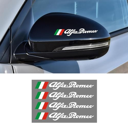 Stemma per auto 3D per Alfa Romeo 4C 147 156 166 159 Giulietta Giulia Spider GT Stelvio,Emblema Adesivo Con Logo Accessori Cofano Anteriore Posteriore Emblema Logo Bagagliaio Decorazione fai da te