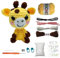 Jodimitty Häkelset Tiere Häkeln für Anfänger Erwachsene Giraffe All-in-One Häckeltierchen Set DIY Puppe Tierstil Crochet Set mit Anleitung, Häkelzubehör DIY Bastelgeschenke
