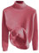 seiveini Pull Thermique Femme Col Roulé Pulls en Tricoté Peluche Hiver Chaud sous-Vêtement A Rose Rouge M