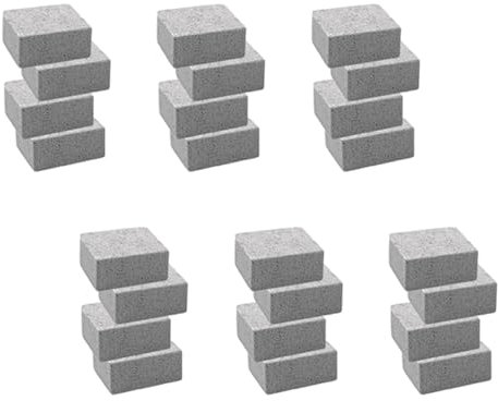 worien 24Piezas Parrilla Plancha Limpieza Ladrillo Bloque,Bloque de Piedra PóMez para la Limpieza del BañO de la Cocina,Piedra de Limpieza para Eliminar Las Escama Limpieza de la Barbacoa