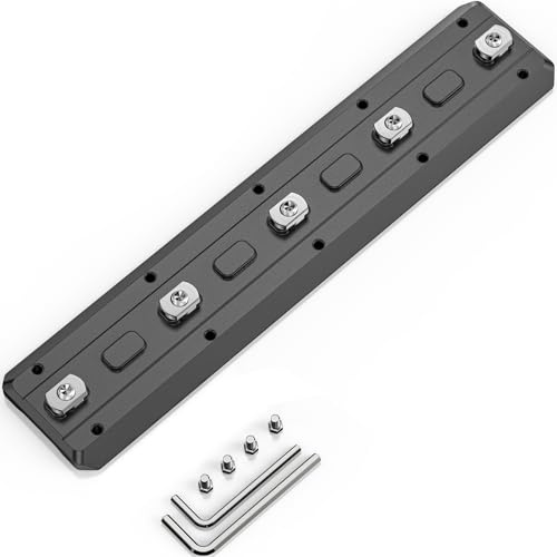 WEYLLAN MLOK Arca Rail Dovetail Quick Release Plate, MLok Arca Rail Tripod Mount Adapter Compatiable Arca-Swiss/RRS Dovetail Tripod Ballhead Quick Release Plate (MLOK-180)