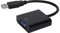 BONKZEBU USB3.0 a VGA Converter, HD 1080p Adapter Cable 15pin Tarjeta de Video Externa Femenina para Computadoras Portátiles de PC, Escritorios, Monitores, Proyectores, Televisores con