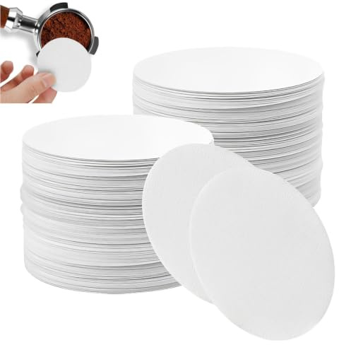 Androxeda 100 Filtri di Carta per Caffè, Filtri Caffè 48mm, Filtri di Carta per Macchina da Caffè, Per Caffè Espresso, Moka, Macchine da Caffè a Filtro, Uso Domestico o Professionale