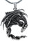 Kiss of Leather Drachen Anhänger aus 925 Sterling Silber mit Baumwollband SI.288