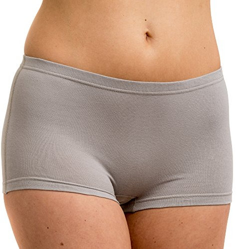 HERMKO 5700 Damen Panty aus anschmiegsamer Baumwolle/Elastan, Farbe:grau, Größe:32/34 (XS)