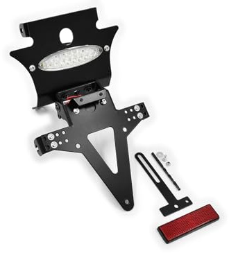 kompatibel mit: Yamaha MT-03 BJ 2006-14 Kennzeichenhalter Kennzeichenträger Nummernschild Halter/Halteplatte (inkl. Kennzeichenbeleuchtung und Rückstrahler)