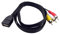 Haokiang Câble USB vers 3 RCA 1,5 m USB 2.0 femelle vers 3 RCA mâle Jack Splitter Audio Vidéo AV Composite Cordon Adaptateur Câble (USB F/3RCA M)