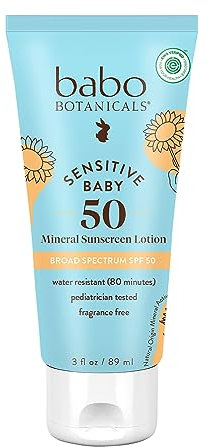 Babo Botanicals, Baby Skin, Mineral Sonnenschutzlotion, LSF 50, 89 ml