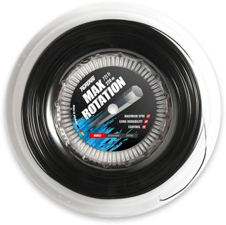 Topspin Tennissaite Max Rotation - 220m 'The Flying High' Tennis-Saite für Hohes Spin-Potenzial, Saitenstärke:1.31 mm