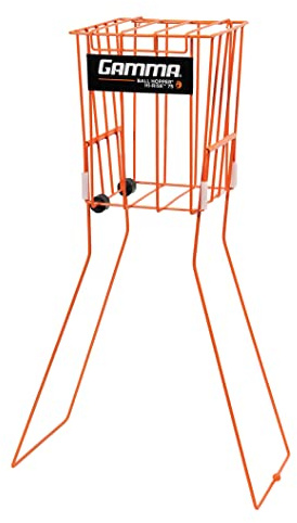 GAMMA Tennis Ball Hoppers Pick-ups Baskets for Easy Pick Up, Multiple Colors with Capacity from 50 up to 140 Balls