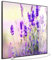 STEINFELD Heizsysteme® Glas Bild Infrarot-Heizpaneel Flach Heizkörper inklusive TS11 WiFi Thermostat | Made in Germany | Motive 061 Lavendel (1200 Watt, schwarz)