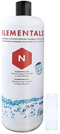 Fauna Marin Elementals N - 1000ml hochkonzentrierte Stickstofflösung für Meerwasseraquarien - Ausgleich von Stickstoffmängeln - Aquarienpflege mit regelmäßigen ICP-Analysen