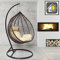 GOODS EMPORIUM Premium Hanging Egg Chair Outdoor Garden Swing Chair Hammock Chair with Cushions - FREE COVER INCLUDED (Large, Black - Brown - Beige)